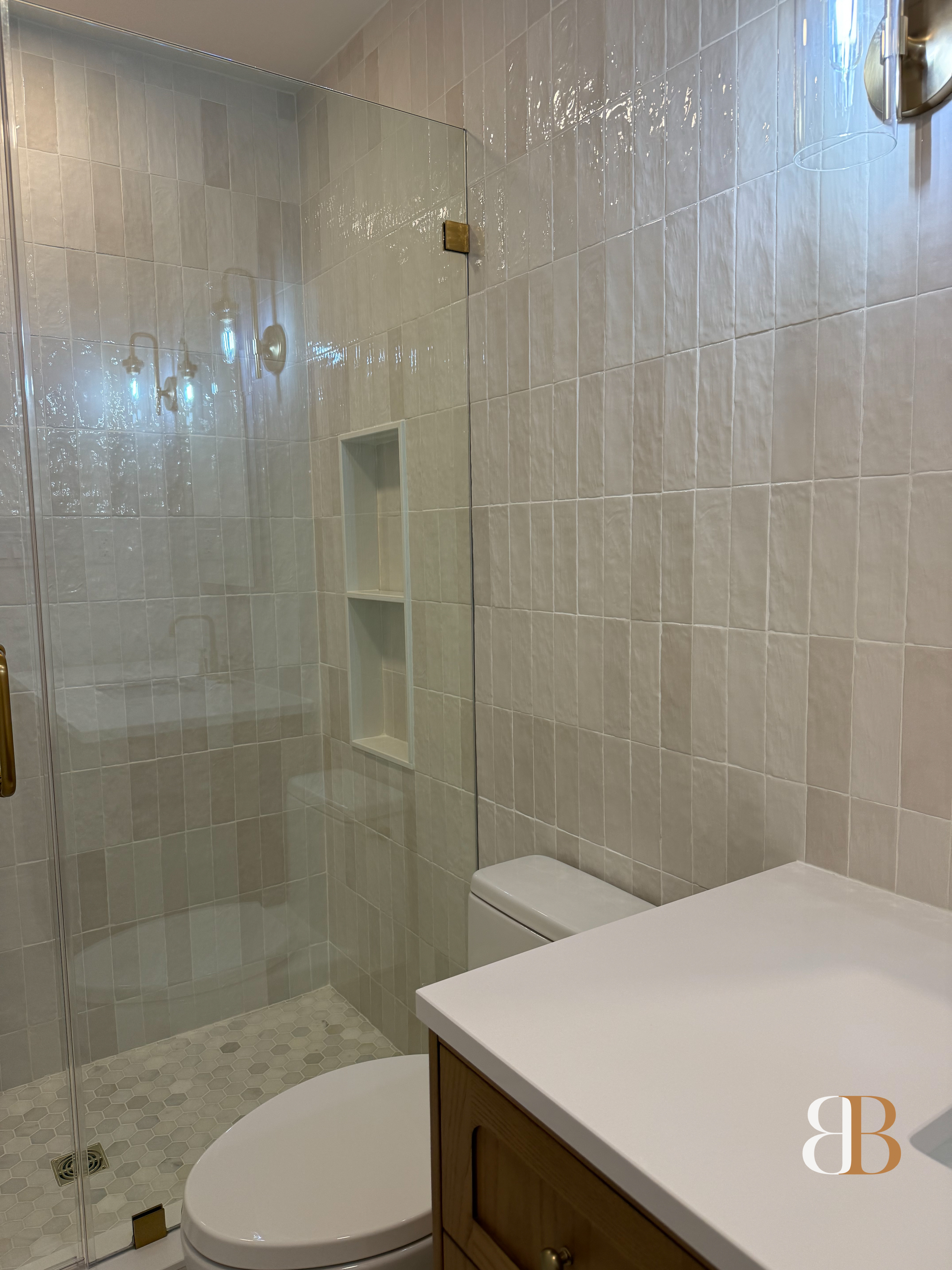 Transitional bathroom remodel in Ambler by B&B Associates Creations — photo 7